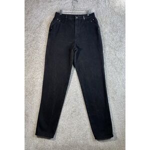 Vtg Rockies‎ Women's Black Bareback Jeans Actual Size 32x35 High Waist